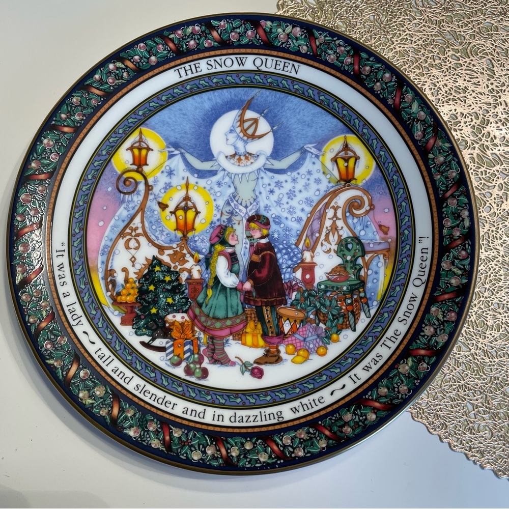 The Snow Queen Christmas plate